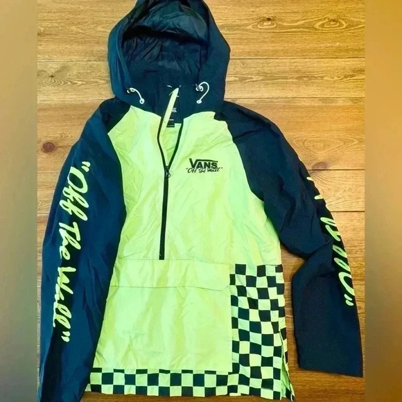 Vans | Off The Wall | Pull-over Quarter Zip | Windbreaker Hoodie | Medium - Picture 1 of 4